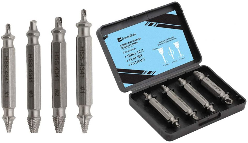 Damaged Screw Extractor Kit and Stripped Screw Extractor Set. Its A HassleFree Broken Bolt Extractor and Screw Remover Set
