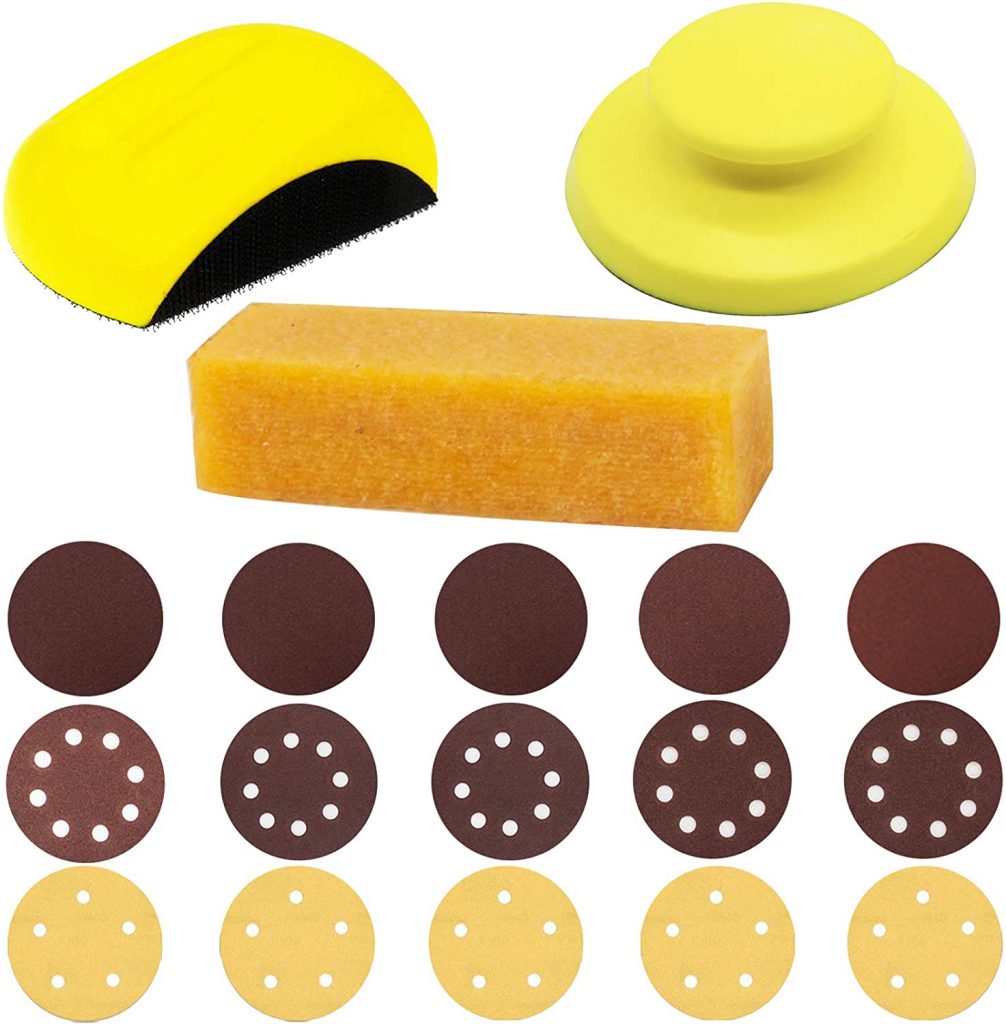 Hand Sanding Blocks with Eraser Belt cleaner
